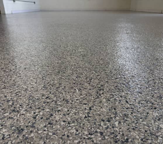 After Epoxy Flake Flooring Work for Paramount Sleep Company in Norfolk, VA