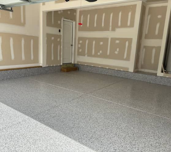Dakota Grey Epoxy Flake Flooring for Homeowner in Norfolk, VA