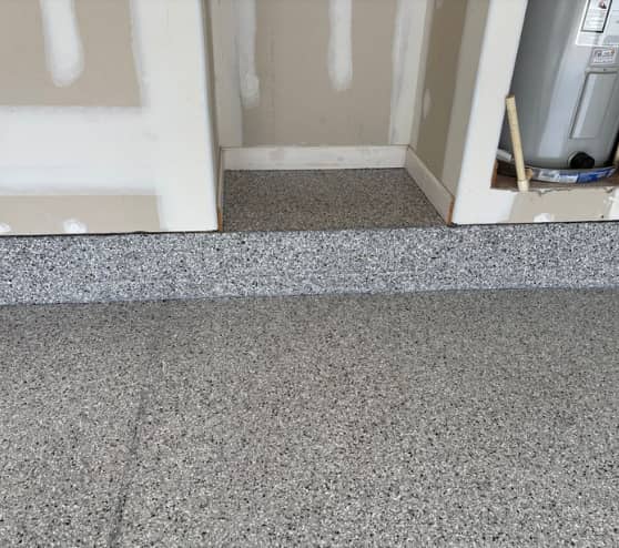 Dakota Grey Epoxy Flake Flooring Work for Homeowner in Norfolk, VA