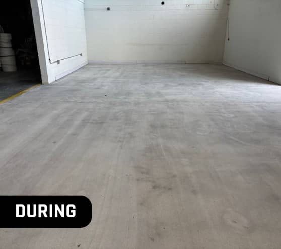During Epoxy Flake Flooring for Paramount Sleep Company in Norfolk, VA