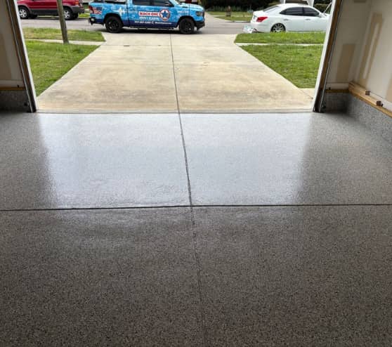 Epoxy Flake Flooring for Homeowner in Norfolk, VA
