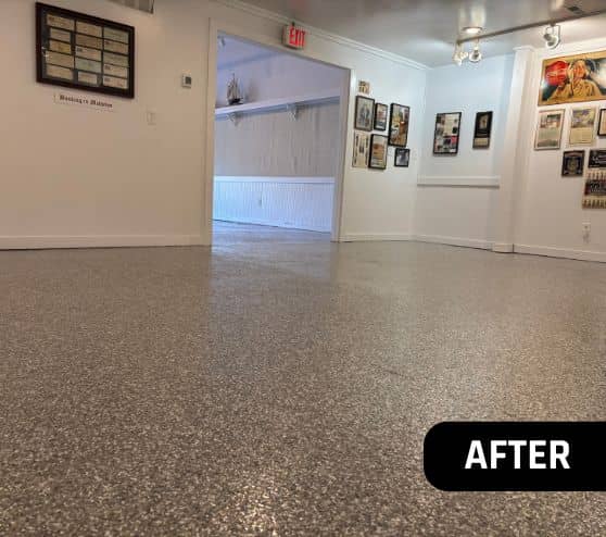 mathews museum with new flooring installed close-up