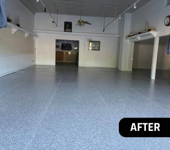 front lobby of mathews museum with new stoney creek epoxy flooring installed