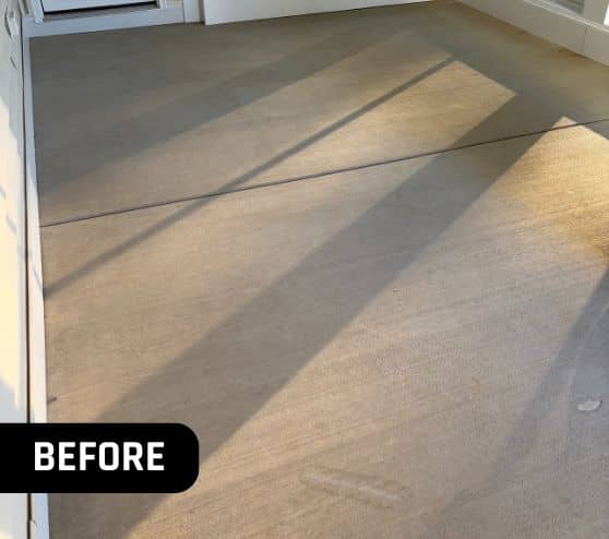 old concrete flooring for homeowner patio