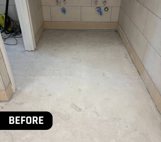 First Landing State Park Bathroom before portrait with old concrete