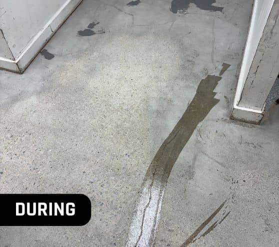 close-up of flooring in the process of becoming epoxy