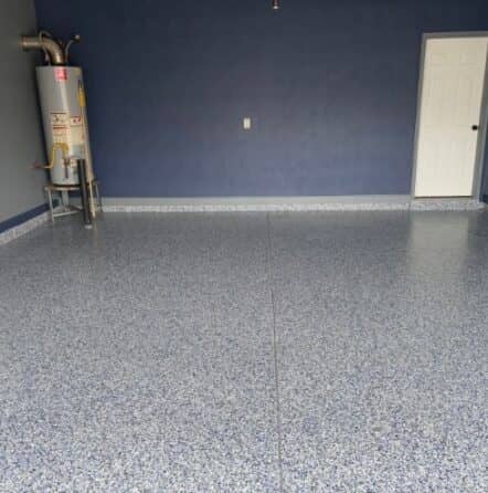 Orbit Epoxy Flake Flooring installed for homeowner