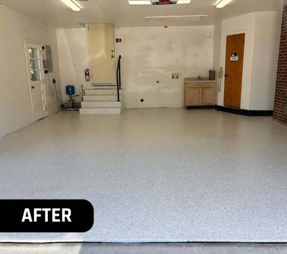 After Garage Project Epoxy for Homeowner in Norfolk, VA