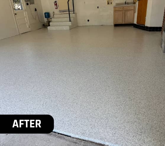 After Garage Project Flake for Homeowner in Norfolk, VA