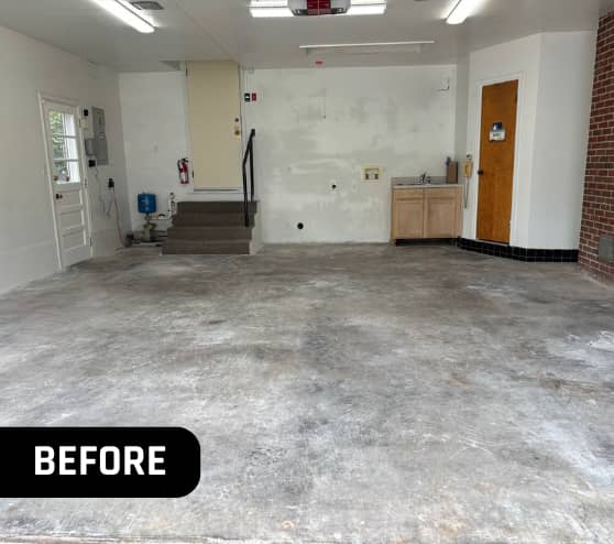 Before Garage Project for Homeowner in Norfolk, VA