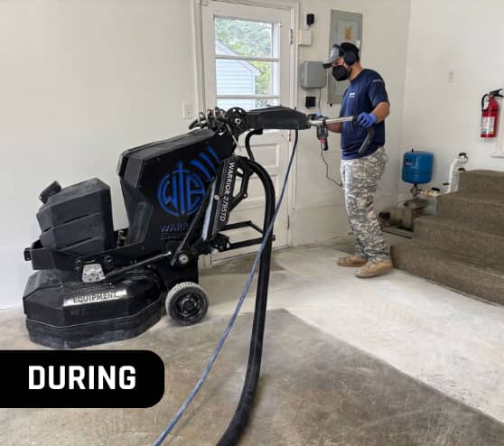 During Garage Project for Homeowner in Norfolk, VA