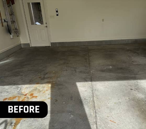 Before Epoxy Flake Flooring Project Work for Homeowner in Norfolk, VA