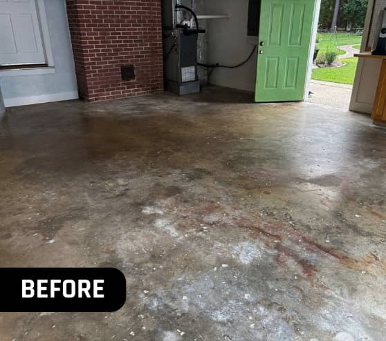 Cappuccino Epoxy Flake Flooring Project for Homeowner in Suffolk, VA