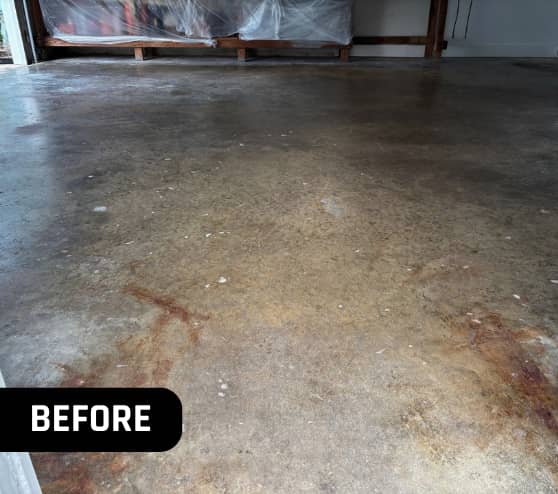Cappuccino Epoxy Flake Flooring Work for Homeowner in Suffolk, VA