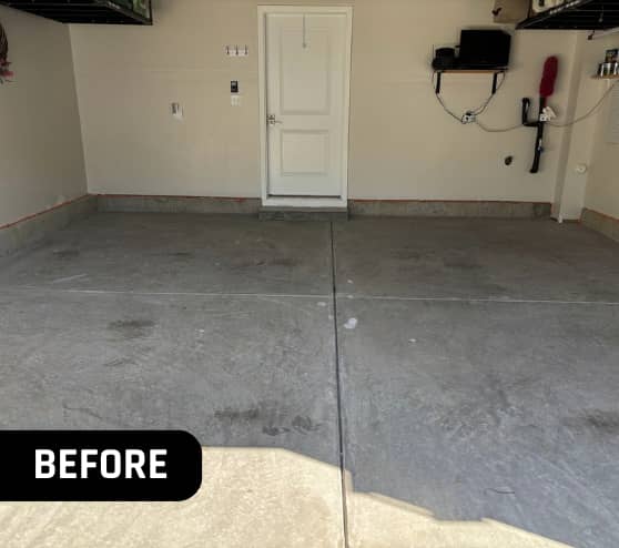 Before Work Epoxy Flake Flooring for Homeowner in Carrollton, VA
