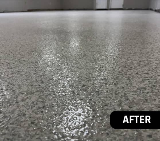 After Epoxy Flake Flooring Coating for Greater Emmanuel Church in Newport News, VA