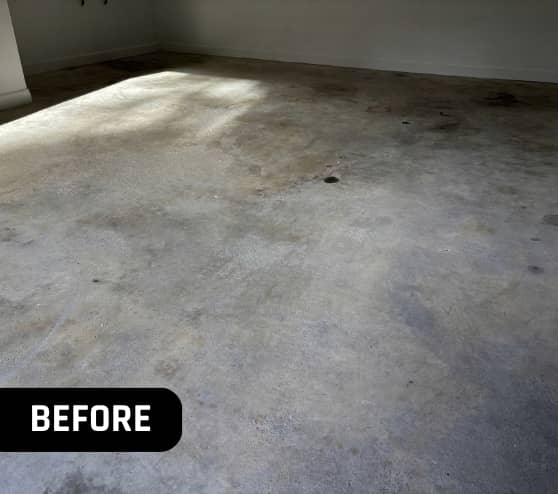 Before Job Epoxy Garage Flooring for Homeowner in Suffolk, VA