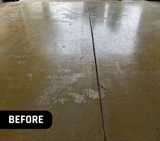 Before Project Epoxy Flake Garage Homeowner Chesapeake VA