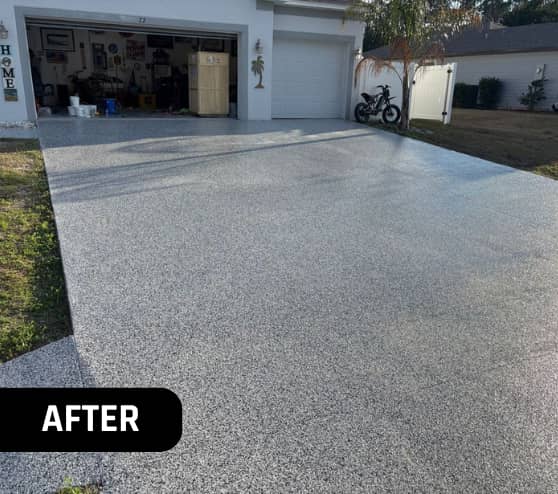 After Epoxy Flake Flooring for Homeowner in Palm Coast, FL