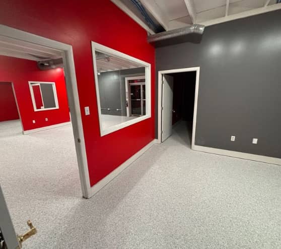 After MACH ONE Jacksonville North Epoxy Flake Flooring for Empower Martial Arts