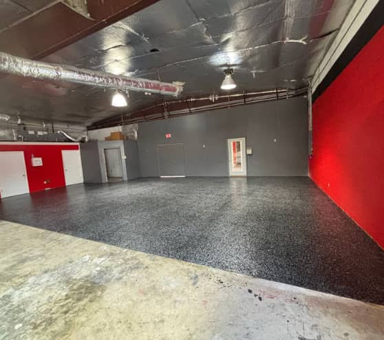 After Project MACH ONE Jacksonville North Epoxy Flake Flooring for Empower Martial Arts=