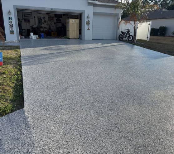 After Work Epoxy Flake Flooring for Homeowner in Palm Coast, FL