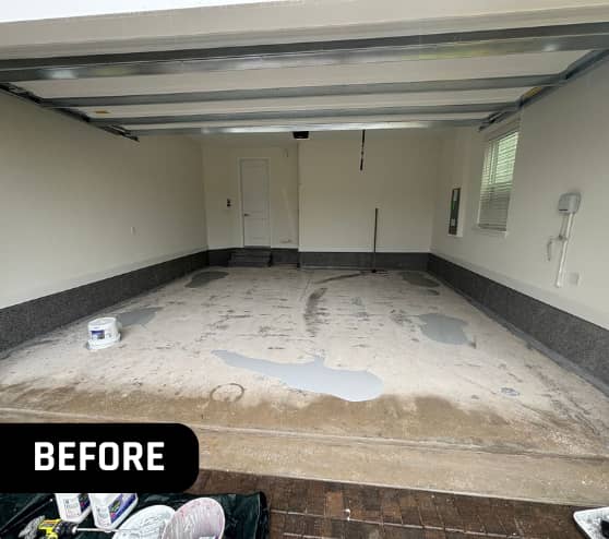 Before Garage Project for Homeowner in Jacksonville, FL