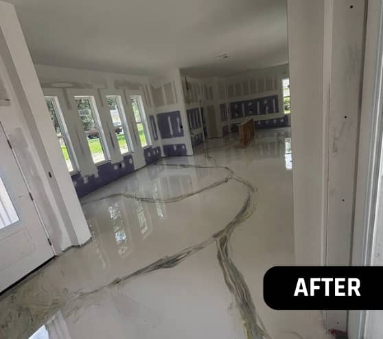 After Custom Metallic Epoxy Flooring for Homeowner in Orange Park, FL