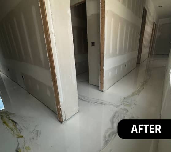 After Custom Metallic Epoxy Flooring Project for Homeowner in Orange Park, FL