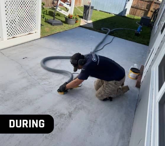 preparing patio for epoxy