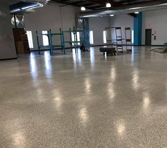 warehouse epoxy floor installation