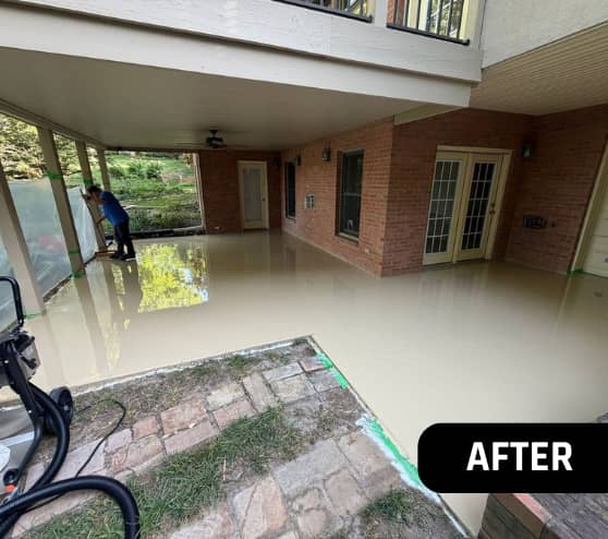 After Solid Epoxy Flooring for Homeowner in Lenoir City, TN