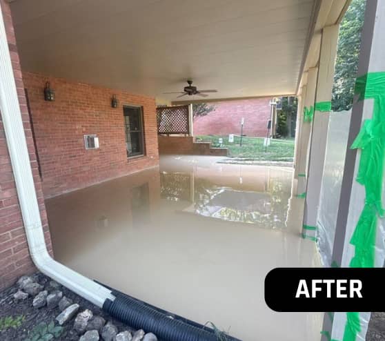 After Solid Epoxy Flooring Markings for Homeowner in Lenoir City, TN