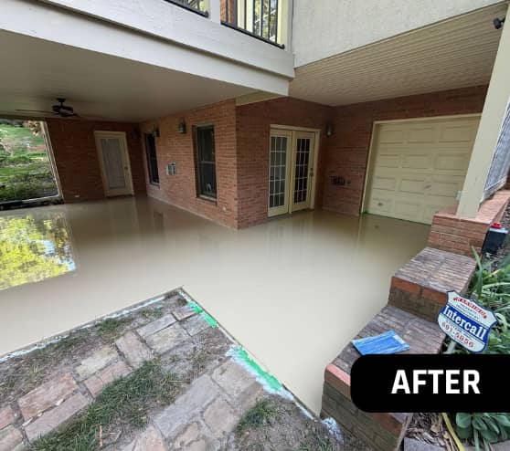 After Solid Epoxy Flooring Project for Homeowner in Lenoir City, TN