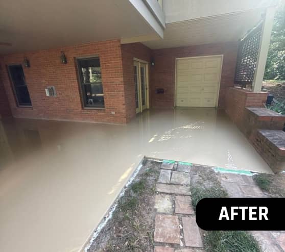 After Solid Epoxy Flooring Work for Homeowner in Lenoir City, TN