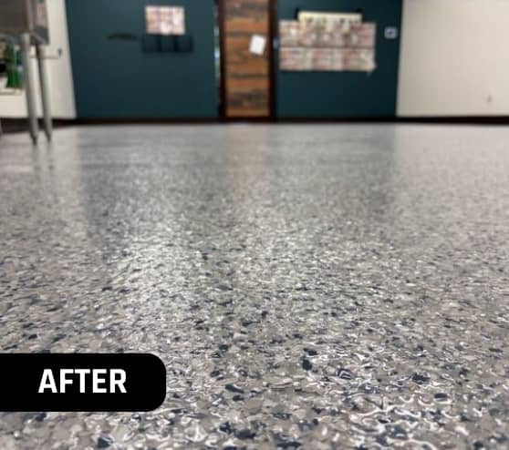 After Epoxy Flake Flooring for Graze Craze in Brandon, FL