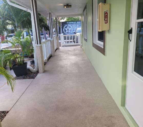 before view of epoxy flooring project in Madeira Beach, FL