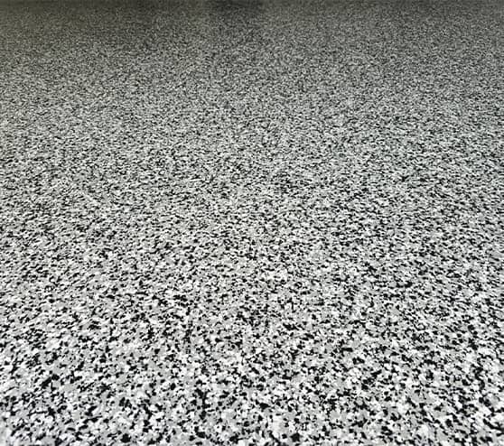 close-up of flake epoxy