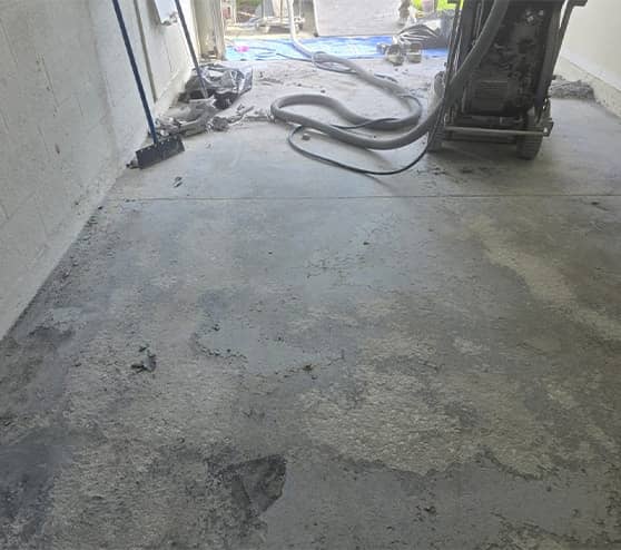 garage floor getting destroyed before epoxy