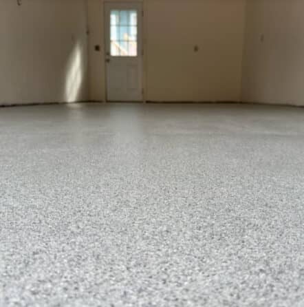 close view of epoxy flakes in Tampa, FL