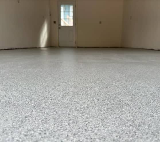 close view of epoxy flakes in Tampa, FL
