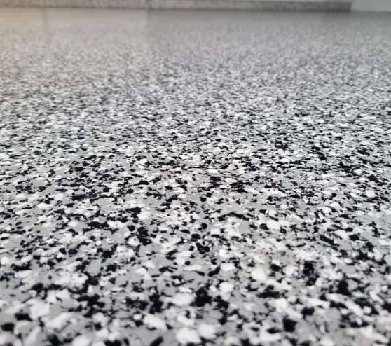 close view of epoxy flakes