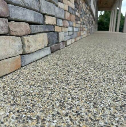 close view of residential epoxy flooring in wimauma, fl