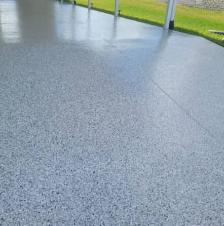 epoxy flake carport in Zephyrhills, FL