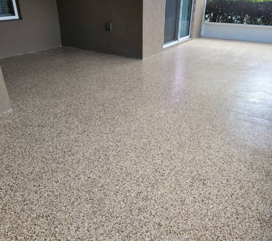 epoxy flake flooring in Lakeland, FL