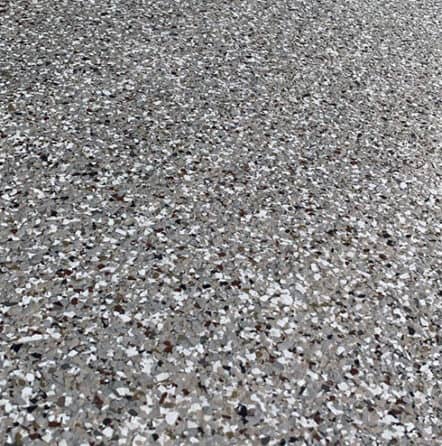 epoxy flake flooring in tampa residence