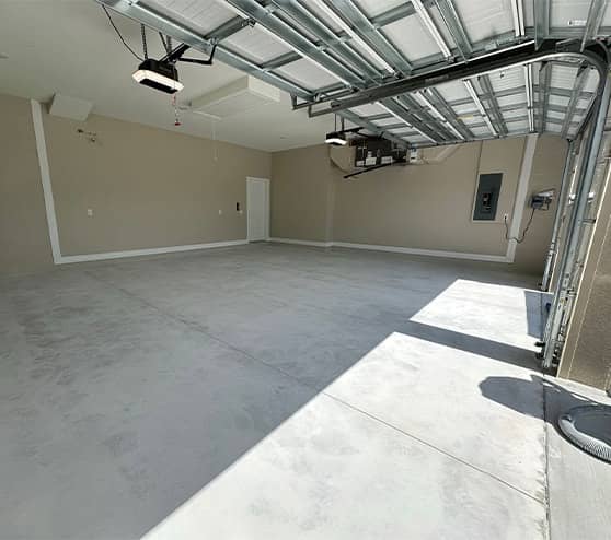 garage flooring before epoxy flake flooring