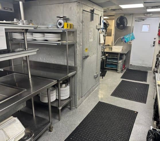 appliances installed with new flooring for cruise ship