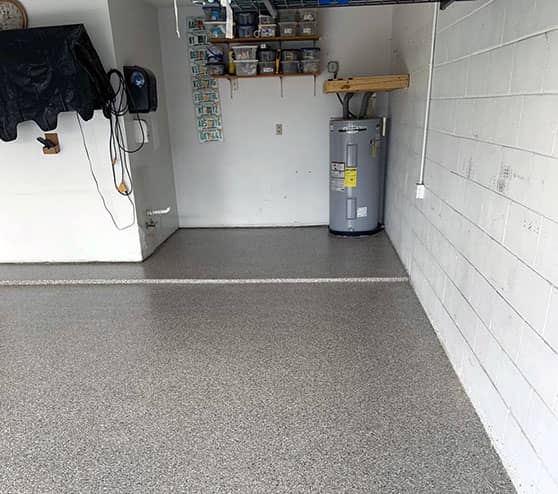 epoxy flooring application inside tampa home