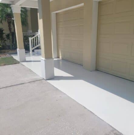 epoxy flooring in whisper gray for tampa, fl homeowner